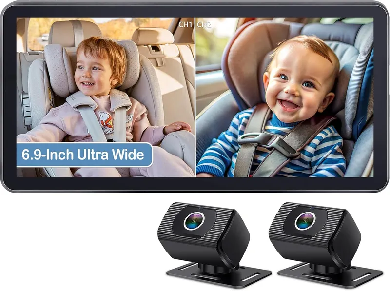 Yakry 2-Kids Baby Car Camera for Seat