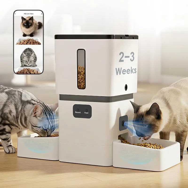 Yakry Automatic Cat Feeder for 2 Cats